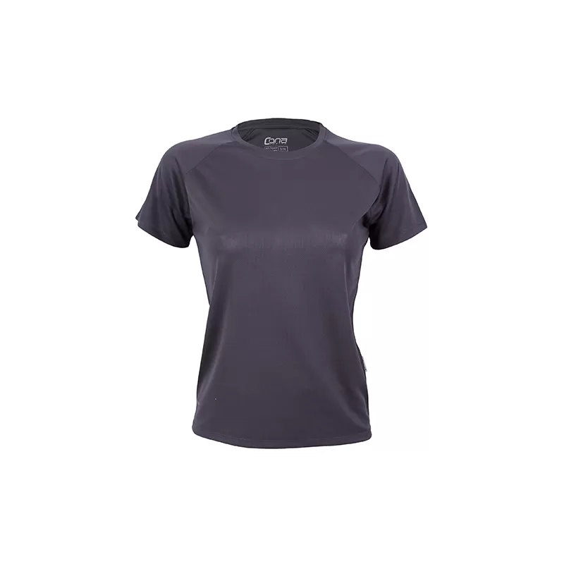 T-shirt de sport femme manches raglan en micro-polyester respirant, coupe ajustée, 135 g/m²