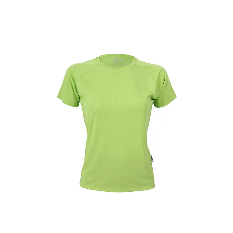 T-shirt de sport femme manches raglan en micro-polyester respirant, coupe ajustée, 135 g/m²