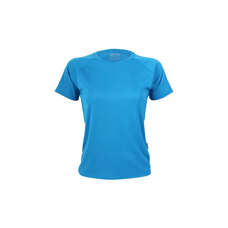 T-shirt de sport femme manches raglan en micro-polyester respirant, coupe ajustée, 135 g/m²