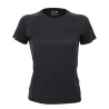 T-shirt de sport femme manches raglan en micro-polyester respirant, coupe ajustée, 135 g/m²