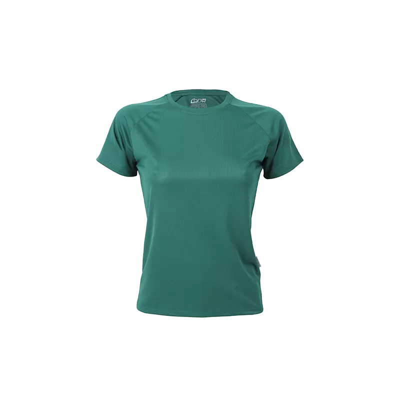 T-shirt de sport femme manches raglan en micro-polyester respirant, coupe ajustée, 135 g/m²