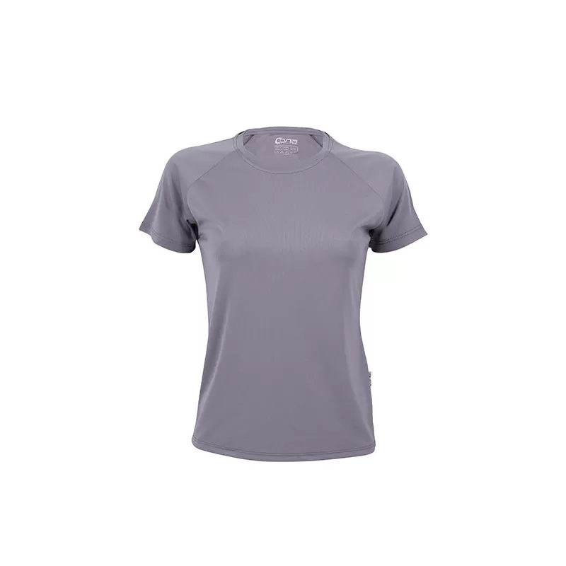 T-shirt de sport femme manches raglan en micro-polyester respirant, coupe ajustée, 135 g/m²
