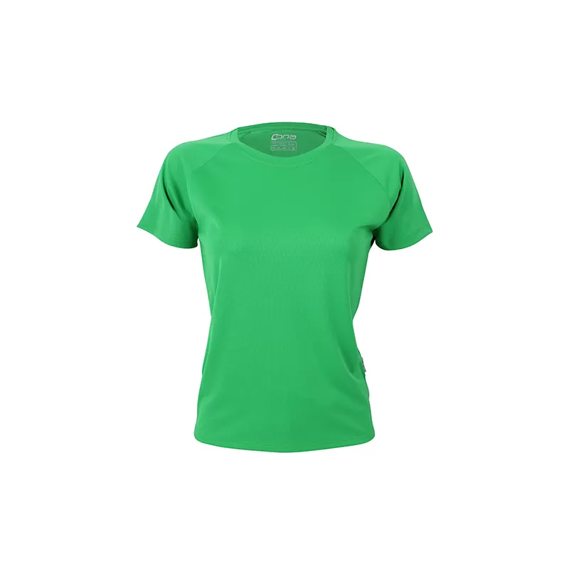 T-shirt de sport femme manches raglan en micro-polyester respirant, coupe ajustée, 135 g/m²