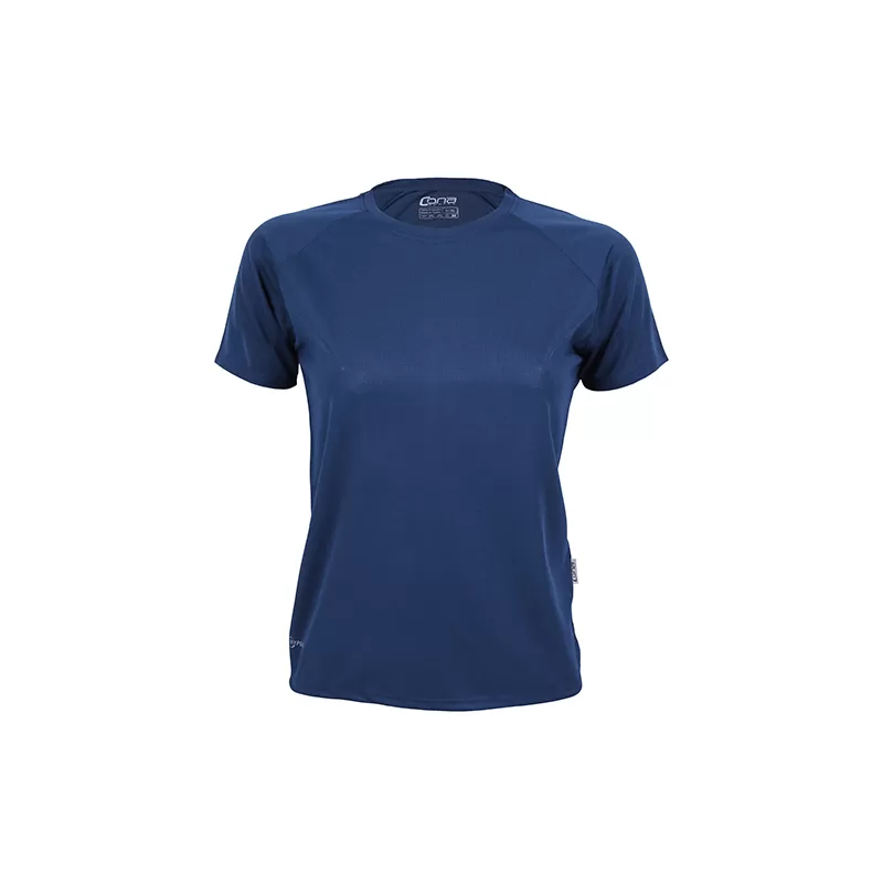 T-shirt de sport femme manches raglan en micro-polyester respirant, coupe ajustée, 135 g/m²