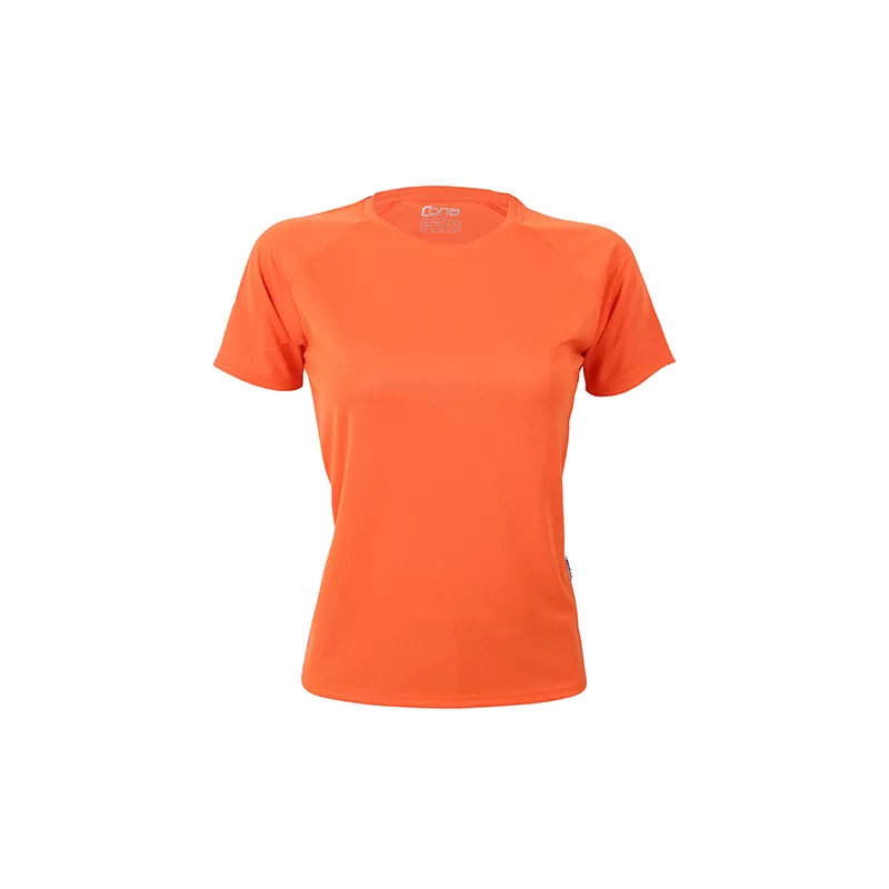 T-shirt de sport femme manches raglan en micro-polyester respirant, coupe ajustée, 135 g/m²
