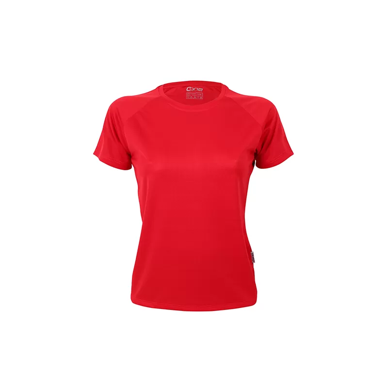 T-shirt de sport femme manches raglan en micro-polyester respirant, coupe ajustée, 135 g/m²