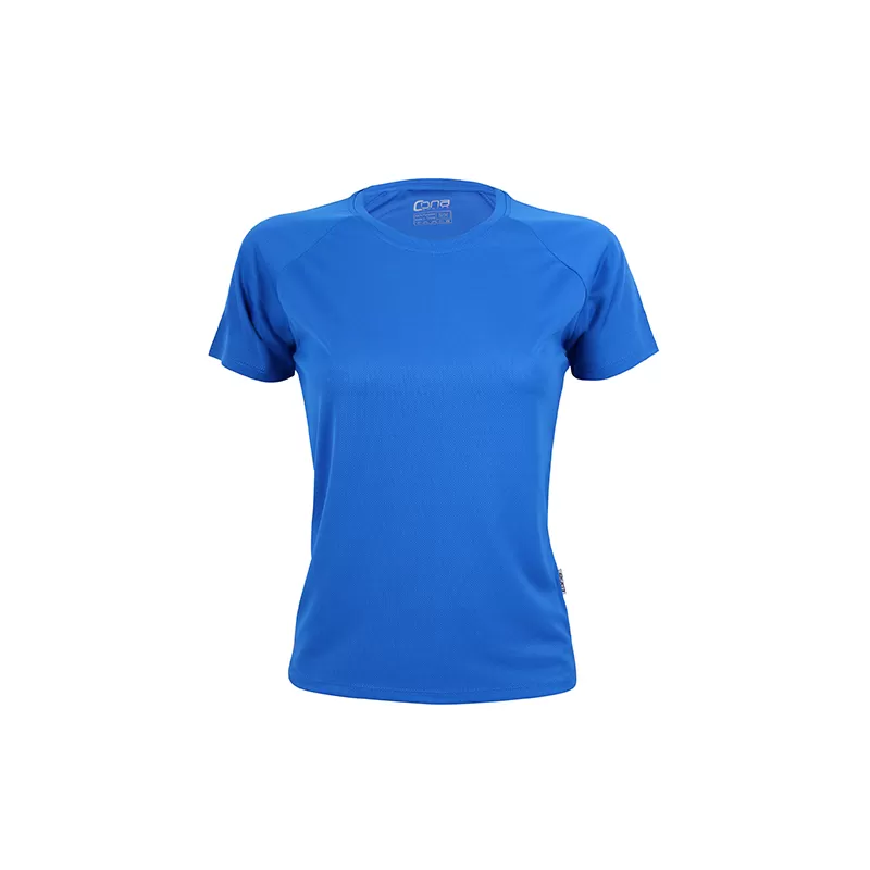 T-shirt de sport femme manches raglan en micro-polyester respirant, coupe ajustée, 135 g/m²