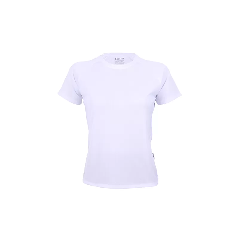 T-shirt de sport femme manches raglan en micro-polyester respirant, coupe ajustée, 135 g/m²