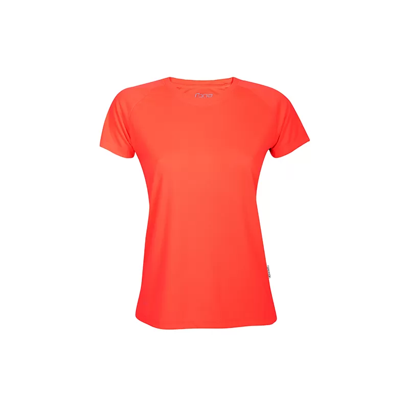 T-shirt de sport femme manches raglan en micro-polyester respirant, coupe ajustée, 135 g/m²