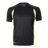 T-shirt de sport manches courtes micropolyester léger, coupe ajustée, manches raglan, 135 g/m²
