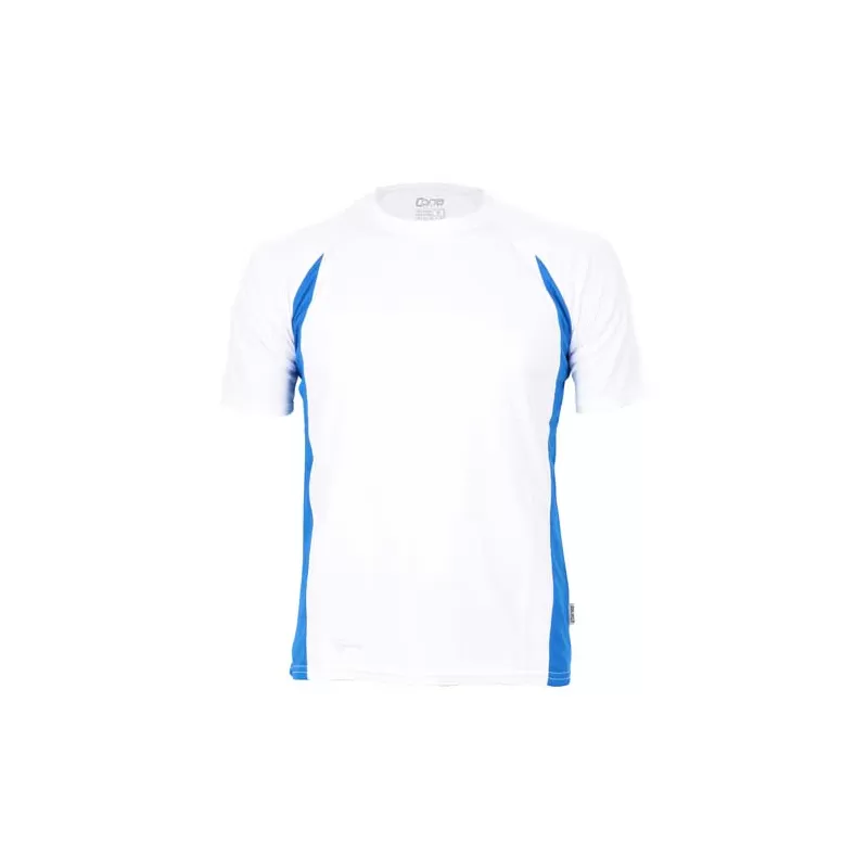 T-shirt de sport manches courtes micropolyester léger, coupe ajustée, manches raglan, 135 g/m²