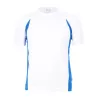 T-shirt de sport manches courtes micropolyester léger, coupe ajustée, manches raglan, 135 g/m²