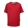 T-shirt de sport enfant en micro-polyester respirant, coupe ajustée, manches montées, 135 g/m²