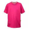 T-shirt de sport enfant en micro-polyester respirant, coupe ajustée, manches montées, 135 g/m²