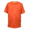 T-shirt de sport enfant en micro-polyester respirant, coupe ajustée, manches montées, 135 g/m²