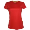 T-shirt de sport femme en micro-polyester respirant, coupe ajustée, manches montées, 135 g/m²