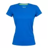 T-shirt de sport femme en micro-polyester respirant, coupe ajustée, manches montées, 135 g/m²