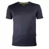 T-shirt de sport homme en micro-polyester respirant, coupe ajustée, manches montées, 135 g/m²