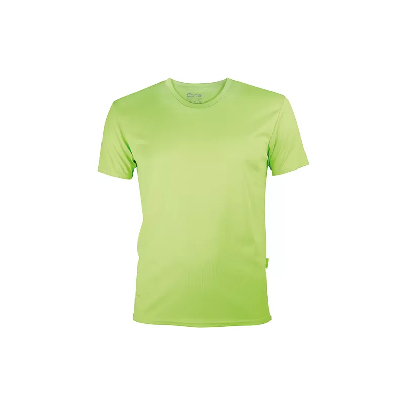 T-shirt de sport homme en micro-polyester respirant, coupe ajustée, manches montées, 135 g/m²