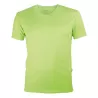 T-shirt de sport homme en micro-polyester respirant, coupe ajustée, manches montées, 135 g/m²