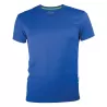 T-shirt de sport homme en micro-polyester respirant, coupe ajustée, manches montées, 135 g/m²