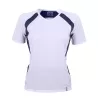 T-shirt de sport femme bicolore en micropolyester léger à manches courtes, 135 g/m²