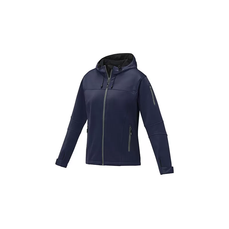 Veste softshell femme élastique et polyester, étanche et respirante
