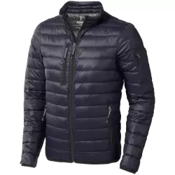 Veste doudoune légère homme en duvet et nylon, coupe-vent, poches zippées, 115 g/m²