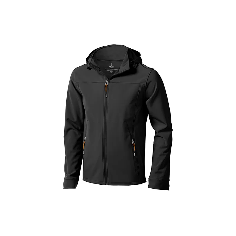 Veste softshell homme coupe-vent et étanche, capuche détachable, 300 g/m²