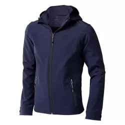 Veste softshell homme coupe-vent et étanche, capuche détachable, 300 g/m²