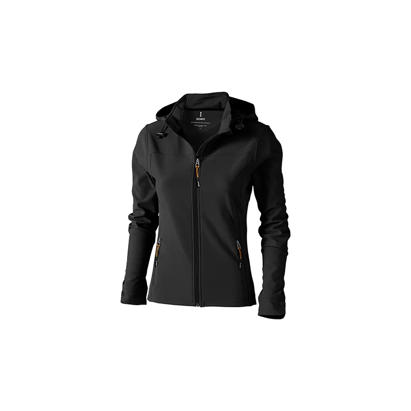 Veste softshell femme coupe-vent et étanche, capuche détachable, 300 g/m²