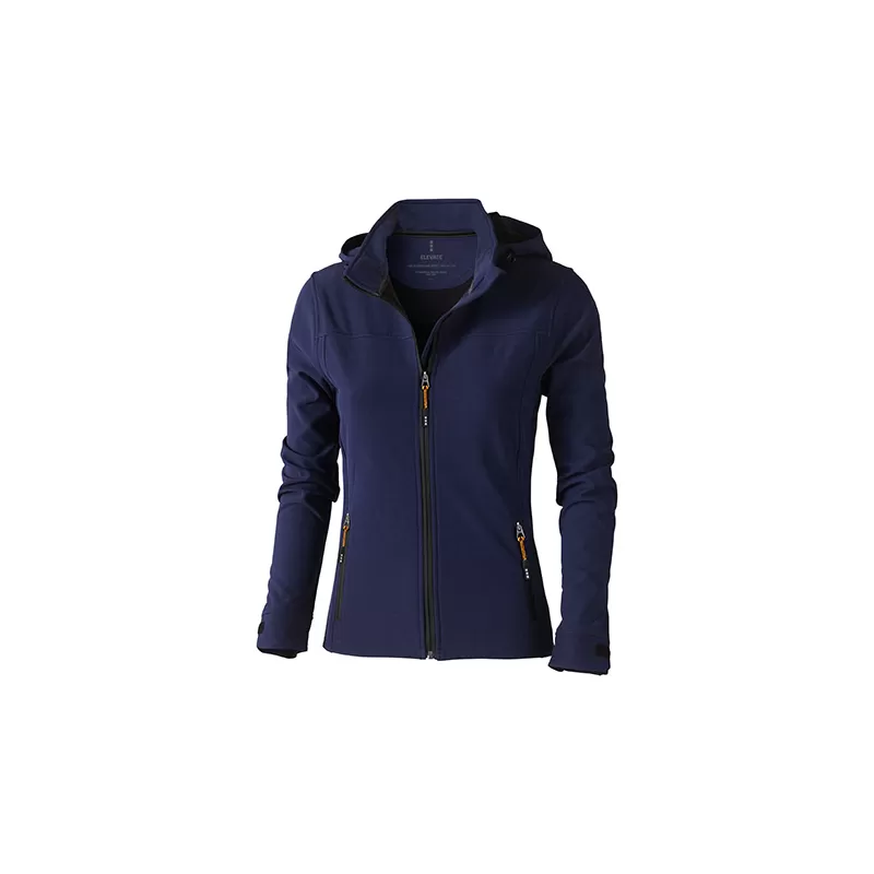Veste softshell femme coupe-vent et étanche, capuche détachable, 300 g/m²