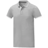 Polo homme manches courtes en coton piqué, col en maille plate, 200 g/m²