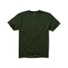 T-shirt en coton doux col rond manches courtes, étiquette imprimée, 160 g/m²