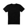 T-shirt en coton doux col rond manches courtes, étiquette imprimée, 160 g/m²