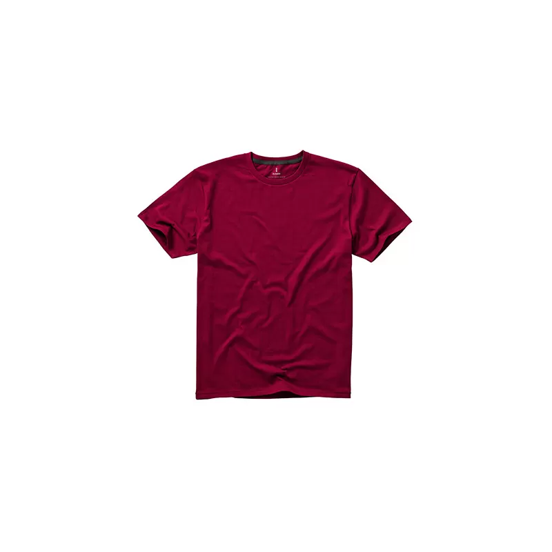 T-shirt en coton doux col rond manches courtes, étiquette imprimée, 160 g/m²