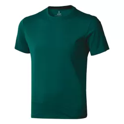 T-shirt en coton doux col rond manches courtes, étiquette imprimée, 160 g/m²