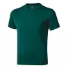 T-shirt en coton doux col rond manches courtes, étiquette imprimée, 160 g/m²