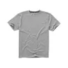 T-shirt en coton doux col rond manches courtes, étiquette imprimée, 160 g/m²