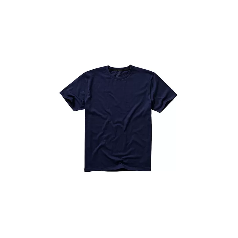 T-shirt en coton doux col rond manches courtes, étiquette imprimée, 160 g/m²