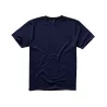 T-shirt en coton doux col rond manches courtes, étiquette imprimée, 160 g/m²
