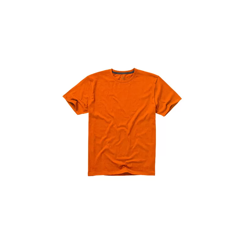 T-shirt en coton doux col rond manches courtes, étiquette imprimée, 160 g/m²