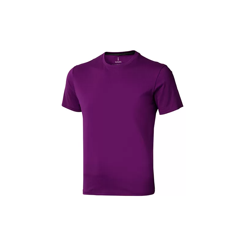 T-shirt en coton doux col rond manches courtes, étiquette imprimée, 160 g/m²