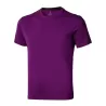 T-shirt en coton doux col rond manches courtes, étiquette imprimée, 160 g/m²