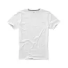 T-shirt en coton doux col rond manches courtes, étiquette imprimée, 160 g/m²