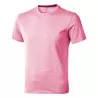 T-shirt en coton doux col rond manches courtes, étiquette imprimée, 160 g/m²