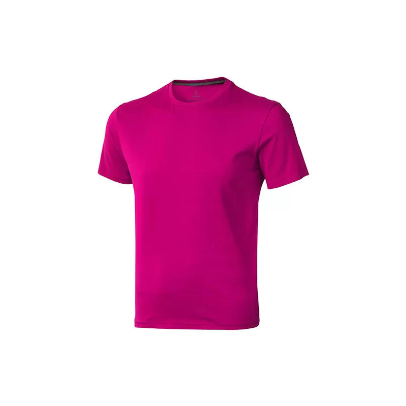 T-shirt en coton doux col rond manches courtes, étiquette imprimée, 160 g/m²