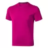 T-shirt en coton doux col rond manches courtes, étiquette imprimée, 160 g/m²