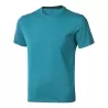 T-shirt en coton doux col rond manches courtes, étiquette imprimée, 160 g/m²