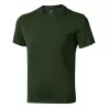 T-shirt en coton doux col rond manches courtes, étiquette imprimée, 160 g/m²